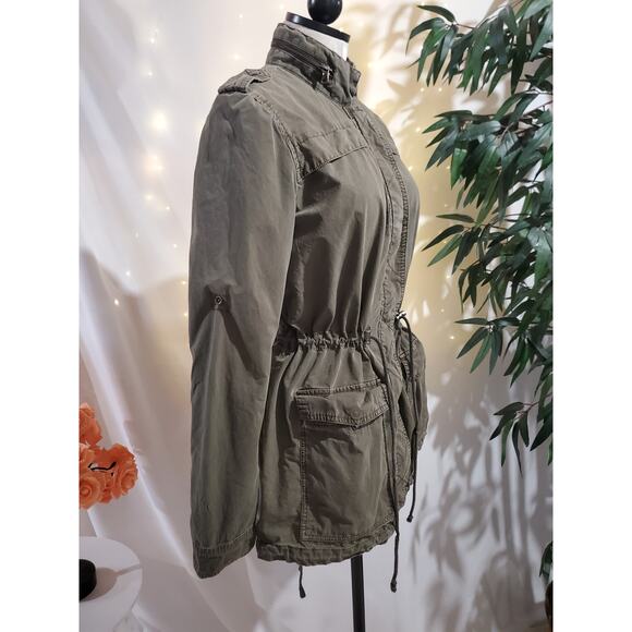 Levis Lightweight Legacy Cotton Fishtail Anorak Jacket Womens Size S Utility - Picture 5 of 16